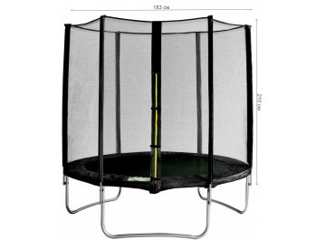 Батут с защитной сеткой AL-out180-black