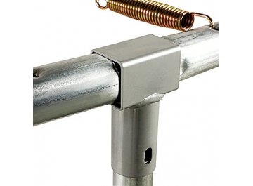 Батут с защитной сеткой AL-out360-green