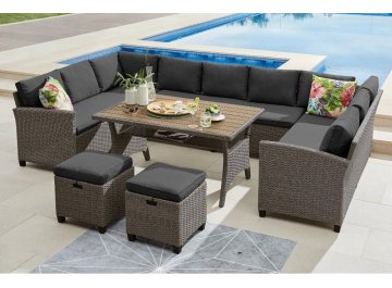 Кофейный комплект из ротанга AFM-370A из ротанга