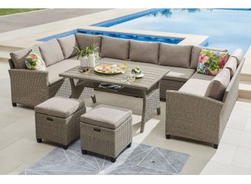 Обеденный комплект из ротанга AFM-370B