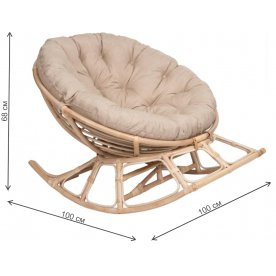 Кресло-качалка Папасан Харли