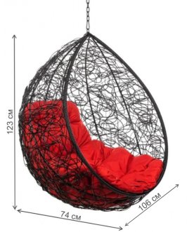 Подвесное кресло Tropica Black BS