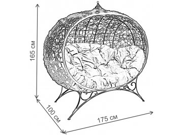 Диван из ротанга Улей из ротанга