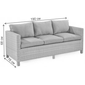 Диван из ротанга S65B