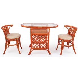 Комплект Breakfast с подушками коньяк