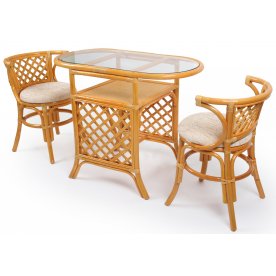 Комплект Breakfast с подушками золотой мед