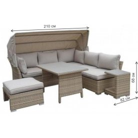 Комплект для отдыха из ротанга AFM-320-T320
