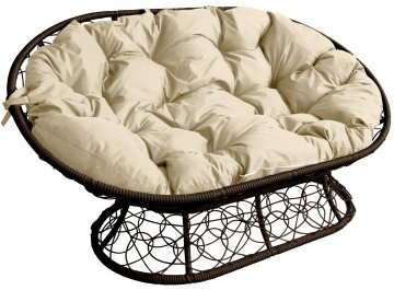 Комплект для отдыха из ротанга Мамасан Папасан