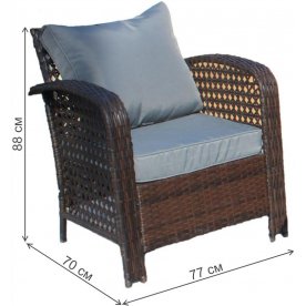 Комплект для отдыха из ротанга Норд