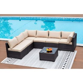 Комплект для отдыха из ротанга YR822Br