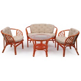 Набор для отдыха Bahama с подушками коньяк