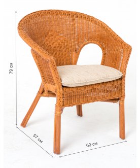 Кресло из ротанга 02/08B