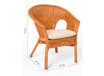 Кресло из ротанга 02/08B