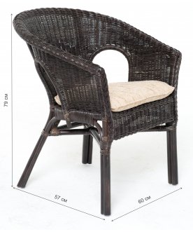 Кресло из ротанга 02/08B