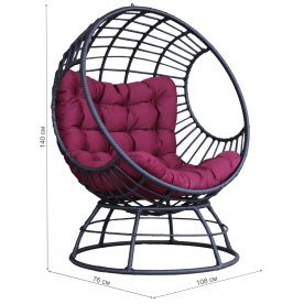 Кесло из ротанга Элма