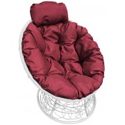 белый / бордовый