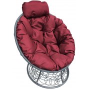 серый / бордовый