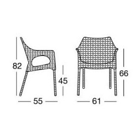 Пластиковое кресло Olimpia Trend