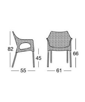 Пластиковое кресло Olimpia Trend