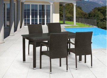 Обеденный комплект из ротанга T256A/YC379A-W53