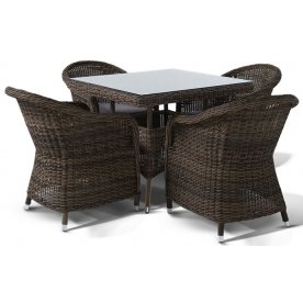 Обеденный комплект из ротанга Трифала