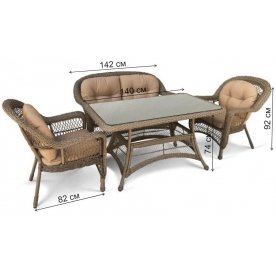 Обеденный комплект T130Bg/LV520BB-Beige_Beige