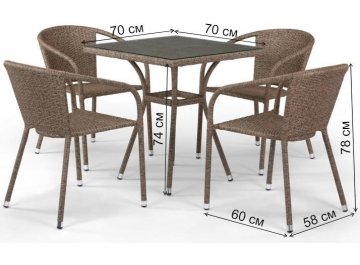 Обеденный комплект T282BNT/Y137C-W56