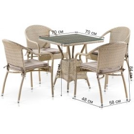 Обеденный комплект T706/Y480C-W85 4+1