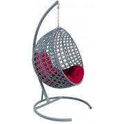 серый / бордовый