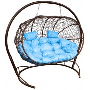 коричневый / голубой