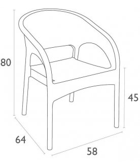 Пластиковое кресло Panama