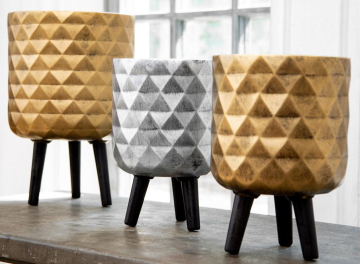 Кашпо Даймонд DMND-RND-30-GLD