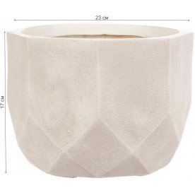Кашпо Геометри Круглое D23 H17 DROUND23-AW