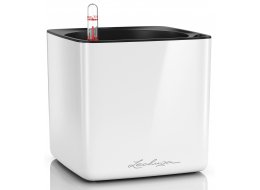 Кашпо Кьюб Глосси 16 белое