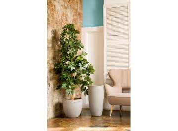 Кашпо Лотус Высокое Круглое D30 H58 MESHV30-T