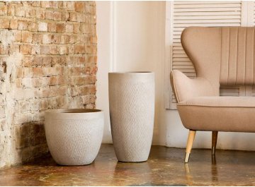 Кашпо Лотус Высокое Круглое D38 H72 MESHV38-T