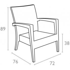 Кофейный комплект из пластика Miami Lounge