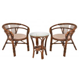 Комплект кофейный Virginiya 2+1 темный браун