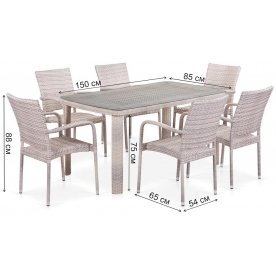 Обеденный комплект T51A Y376-W85-150x85