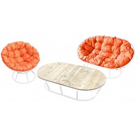 Комплект для отдыха из металла Мамасан Папасан