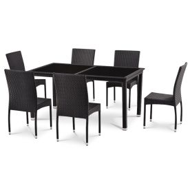 Комплект мебели стол T-246A и 6 стульев Y-191A