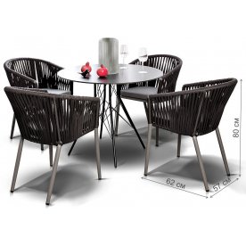 Обеденный комплект из металла Rodietta