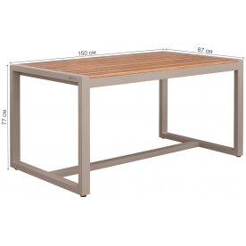 Обеденный комплект из металла Santorini