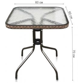 Обеденный комплект Асоль-2А TLH-037A 060SR-60х60 2Pcs