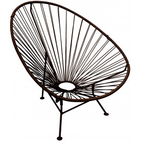 Металлическое кресло Ракушка