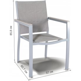 Металлическое кресло Янесса