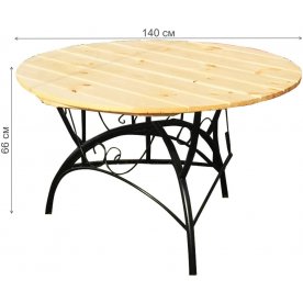 Деревянный стол Круглый 1,4 м