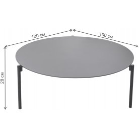 Металлический стол Амбиансе L 39AR-T240