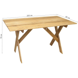 Деревянный стол Woodly MAK 2000