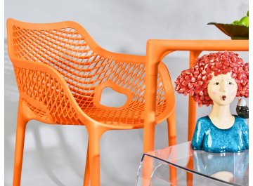 Кресло пластиковое Air XL оранжевый / оранжевый